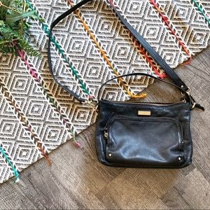 Kate Spade Black Leather Shoulder/Crossbody Bag